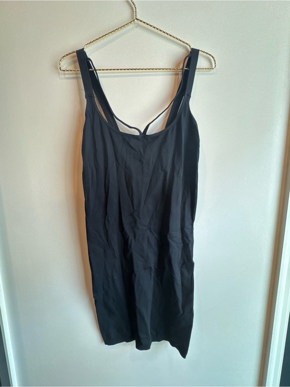 Free People Black Strappy Slip Dress